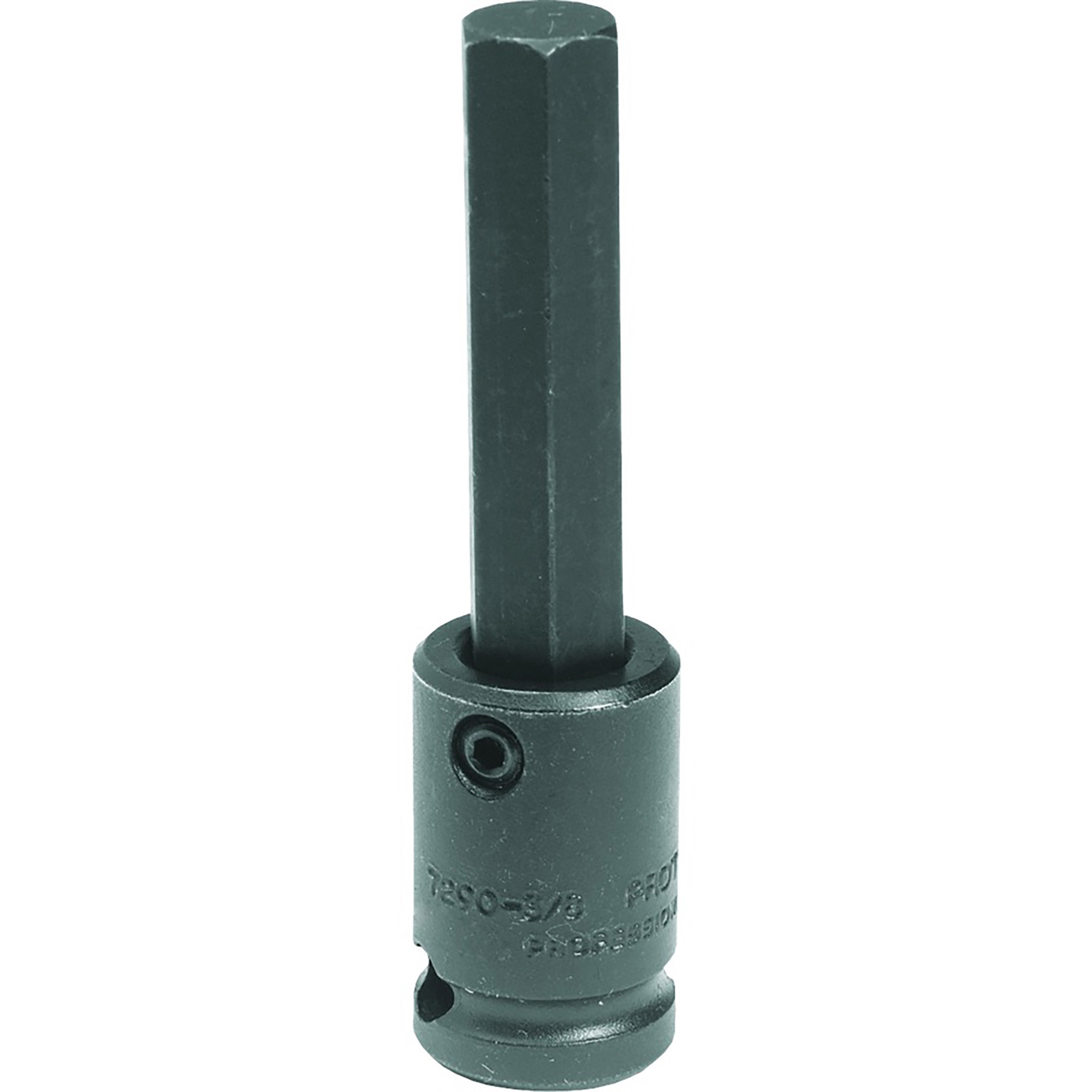 Proto 3/8in. Drive, 5/16in. SAE Hex Bit Impact Socket, Black Oxide, Model# J72905/16